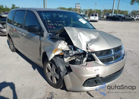 2013 Dodge Grand Caravan Se z USA, uszkodzony, nr VIN 2C4RDGBG1DR763350